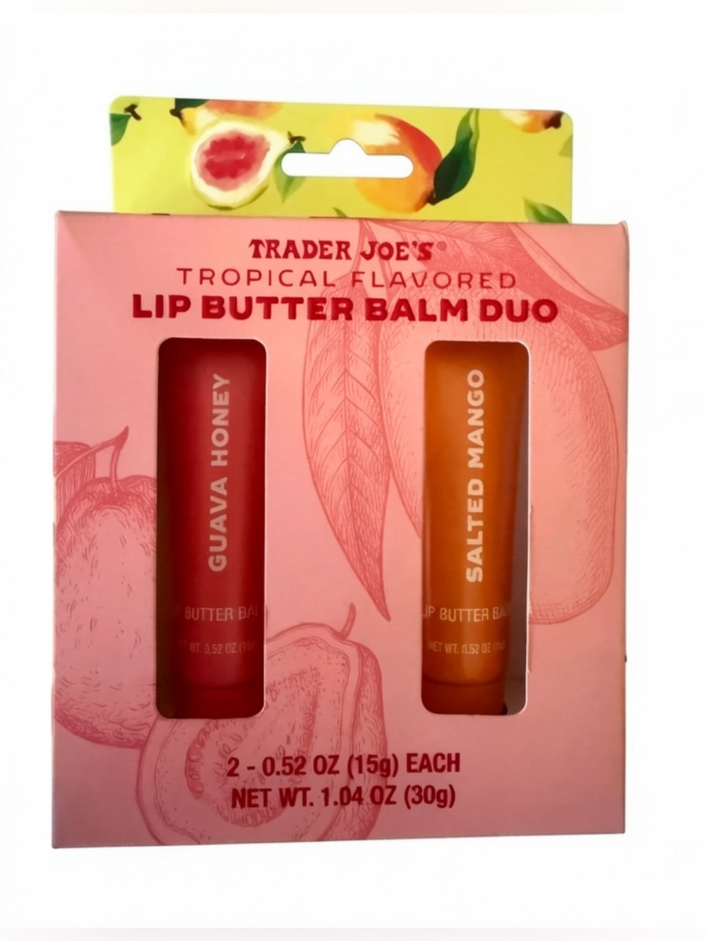 NEW Trader Joe’s Tropical Lip Butter Balm Duo - LIMITED EDITION. New in box